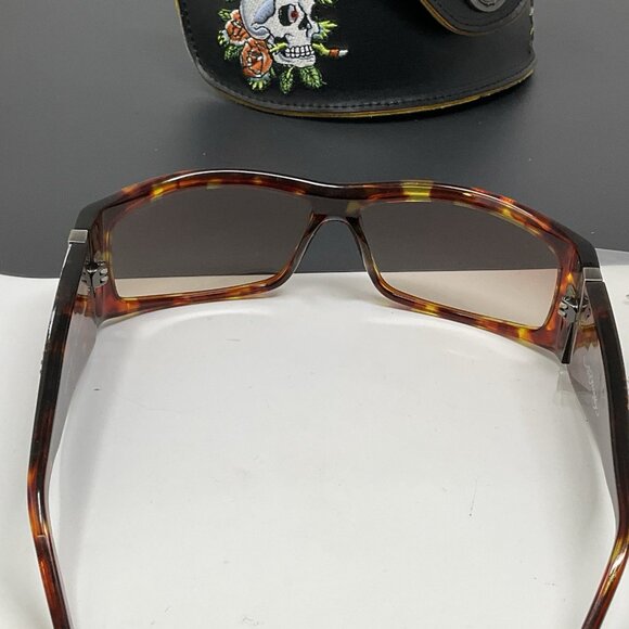 Ed Hardy EHS 004 63-12 120 Tortoise - Sunglasses w/ Case main image 8
